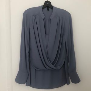BCBG Blue Blouse